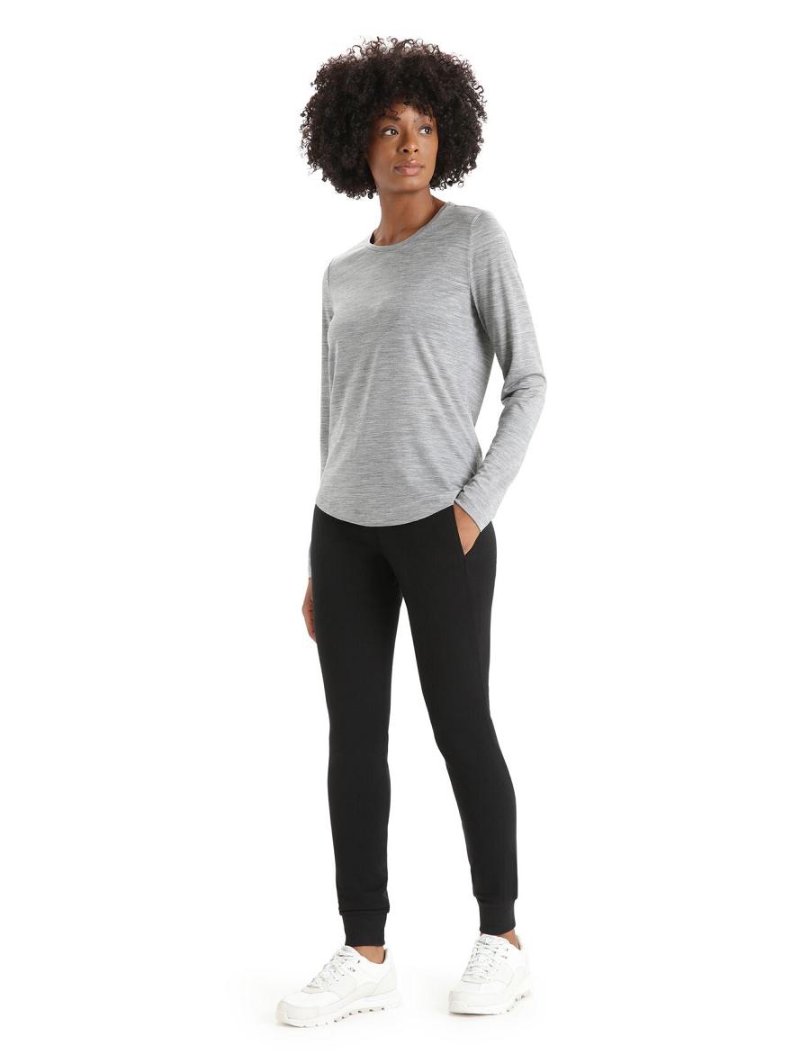 Pantalon Icebreaker Merino Crush Femme Noir | FR 1520RVDW